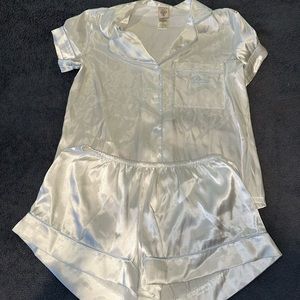 ‘Bride’ silk pajama set - In Bloom